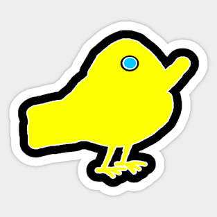 beautiful yellow sparrow Sticker